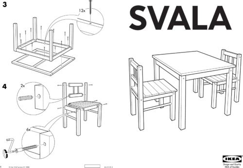Ikea furniture user documentation